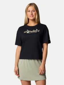 Columbia T-Shirt Rolling Bend™ 2119991 Czarny Regular Fit. Czarne t-shirty Columbia, xs, bez wzorów, z bawełny, bez kołnierzyka, bez ramiączek. Za 69,99 zł.