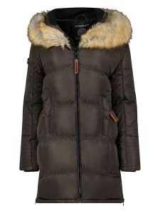 Geographical Norway Parka w kolorze brązowym rozmiar: M. Brązowe płaszcze Geographical Norway, m, bez wzorów, bez kaptura. Za 408,49 zł.