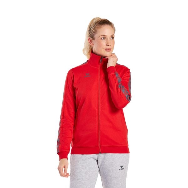 Damska bluza dresowa Erima Essential Team. Czerwone bluzy Erima, m, bez wzorów, z dresówki, bez kaptura. Za 252,00 zł.