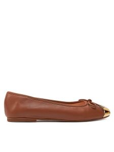 Liu Jo Baleriny Dafne 01 SF4089 PX460 Brązowy. Brązowe balerinki Liu Jo, bez wzorów, ze skóry, bez obcasa, bez zapięcia. Za 289,99 zł.