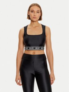 Liu Jo Sport Biustonosz top TF4191 J4726 Czarny Regular Fit. Czarne biustonosze Liu Jo Sport, bez wzorów, z syntetyku. Za 259,99 zł.