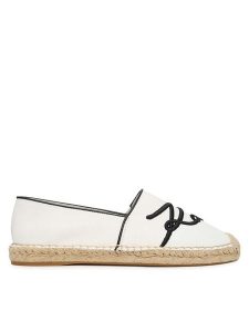 KARL LAGERFELD Espadryle Kamini KL80123R Biały. Białe espadryle KARL LAGERFELD, bez wzorów, z materiału, bez obcasa. Za 659,99 zł.