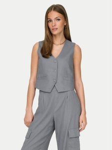 JDY Kamizelka Maya 15324995 Szary Regular Fit. Szare kamizelki JDY, m, bez wzorów, z wiskozy, bez kołnierzyka, bez ramiączek, bez kaptura. Za 79,99 zł.