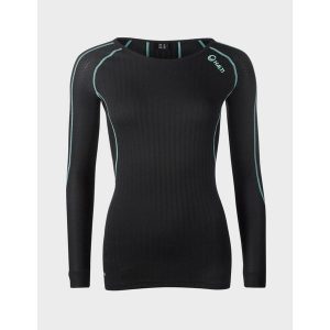 Koszulka termoaktywna damska Halti Ultra Cool Mesh LS. Czarne koszule nocne HALTI, bez wzorów, z meshu, bez ramiączek. Za 269,99 zł.