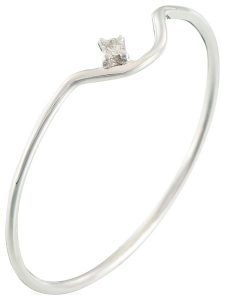 DIAMANTA Złoty pierścionek "Pudeur" z diamentem rozmiar: 54. Szare pierścionki DIAMANTA, z diamentem, złote. Za 479,76 zł.