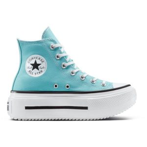 Buty sportowe damskie Converse Chuck Tlr As Lift Double Stack. Niebieskie trampki Converse, bez wzorów, bez zapięcia. Za 400,50 zł.
