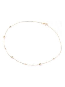 Diamant Exquis Złota bransoletka z elementem ozdobnym na kostkę rozmiar: onesize. Żółte bransoletki Diamant Exquis, złote. Za 394,38 zł.