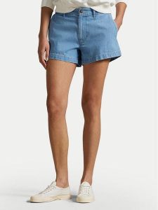 Polo Ralph Lauren Szorty jeansowe 211963799001 Niebieski Straight Fit. Niebieskie szorty Polo Ralph Lauren, bez wzorów, z bawełny. Za 359,99 zł.