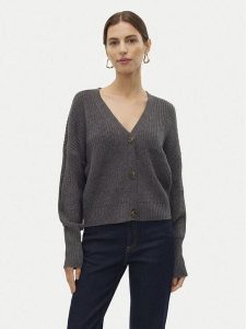 Vero Moda Kardigan Lea 10249632 Szary Regular Fit. Szare kardigany Vero Moda, z syntetyku. Za 119,99 zł.