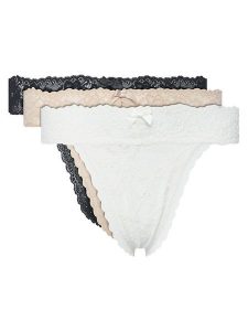 Hunkemöller Komplet 3 par stringów Madison 302719 Kolorowy. Komplety bielizny Hunkemöller, bez wzorów, z syntetyku. Za 69,99 zł.