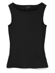 Vero Moda Top w kolorze czarnym rozmiar: XS. Czarne topy Vero Moda, xs, bez wzorów, bez kołnierzyka, bez ramiączek. Za 41,59 zł.