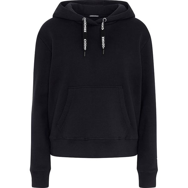 Chiemsee Bluza "Vanula" w kolorze czarnym rozmiar: XL. Czarne bluzy Chiemsee, xl, bez wzorów, z bawełny, z kapturem. Za 123,45 zł.