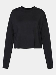 Athlecia Bluzka Offner W L/S Tee EA233340 Czarny Regular Fit. Czarne bluzki Athlecia, l, bez wzorów, z syntetyku, bez kołnierzyka, bez ramiączek. Za 189,99 zł.