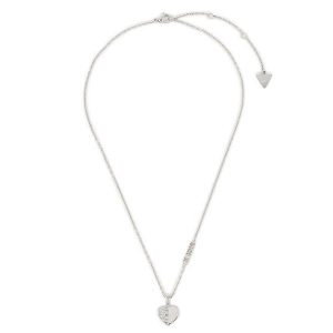 Naszyjnik Guess. Szare naszyjniki Guess, srebrne. Za 179,99 zł.