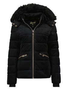 Geographical Norway Kurtka pikowana "Bilove" w kolorze czarnym rozmiar: L. Czarne kurtki Geographical Norway, l, bez wzorów, bez kaptura. Za 232,78 zł.
