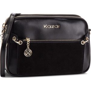 Torebka KAZAR - Rita 34398-05-00 Black. Czarne listonoszki marki Kazar, ze skóry. Za 599,00 zł.
