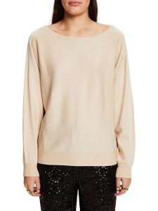 ESPRIT Sweter w kolorze beżowym rozmiar: M. Brązowe swetry oversize ESPRIT, m, bez wzorów, bez ramiączek. Za 122,96 zł.