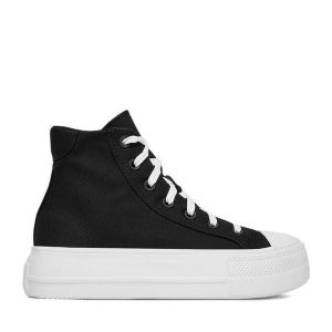 Trampki Converse. Czarne trampki Converse, bez wzorów, bez zapięcia. Za 279,99 zł.