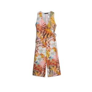 Strój kąpielowy dla kobiet Desigual Nasau. Kombinezony Desigual, na lato, s, bez wzorów, z materiału, bez kołnierzyka, bez ramiączek. Za 495,30 zł.