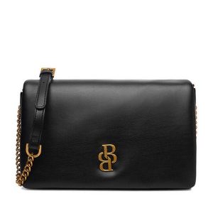 Torebka Badura. Czarne listonoszki Badura, bez wzorów, bez dodatków. Za 229,99 zł.