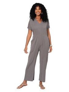 Aller Simplement Kombinezon w kolorze szarym rozmiar: 34/36. Szare kombinezony Aller Simplement, bez wzorów, bez kołnierzyka, bez ramiączek. Za 100,99 zł.