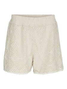 Vero Moda Szorty "Maya" w kolorze kremowym rozmiar: XS. Brązowe szorty Vero Moda, bez wzorów, z koronki. Za 30,71 zł.