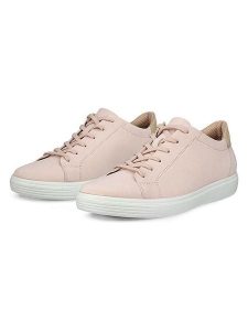 Ecco Skórzane sneakersy "Classic" w kolorze jasnoróżowym rozmiar: 37. Różowe trampki ecco, bez wzorów, bez zapięcia. Za 210,32 zł.