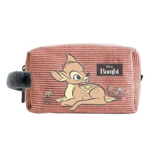 Podróżna torba toaletowa Cerda Disney Bambi. Czerwone torby podróżne i sportowe CERDA, bez wzorów, z materiału. Za 146,50 zł.
