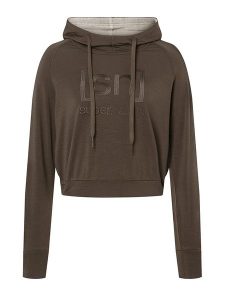 Super.natural Bluza "Liquid" w kolorze brązowym rozmiar: M. Brązowe bluzy super.natural, m, bez wzorów, z wełny, z kapturem. Za 252,99 zł.