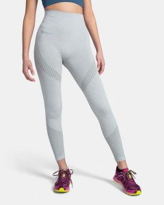 Damskie legginsy bezszwowe Kilpi SEAMIO-W. Szare legginsy Kilpi, bez wzorów, z dzianiny, z obniżonym stanem, długie. Za 91,56 zł.