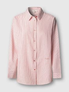 Pepe Jeans Koszula "Bernany" w kolorze jasnoróżowo-białym rozmiar: XS. Białe koszule Pepe Jeans, xs, bez wzorów, z jeansu, bez kołnierzyka, bez ramiączek. Za 173,99 zł.