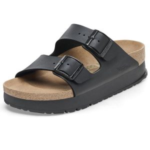 Sandały Arizona Papillio Flex Platform Rozmiar 36 - 1027395 Czarny. Czarne sandały Birkenstock, bez wzorów, z materiału, bez obcasa, bez zapięcia. Za 425,55 zł.