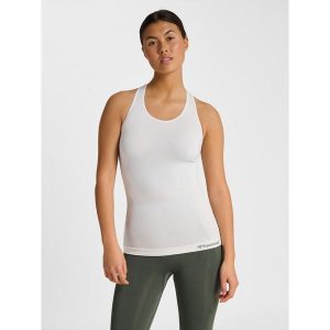 Damski tank top Hummel hmltif top. Białe topy Hummel, s, bez wzorów, bez kołnierzyka, bez ramiączek. Za 152,50 zł.