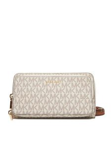 MICHAEL Michael Kors Torebka Jet Set 32F5GJ6C7B Beżowy. Brązowe listonoszki MICHAEL Michael Kors, bez wzorów, z materiału, bez dodatków. Za 539,99 zł.