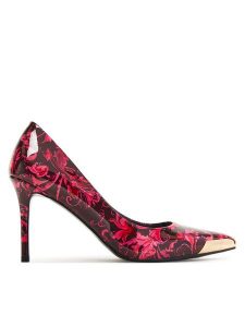Versace Jeans Couture Szpilki 79VA3S50 ZS366 Bordowy. Czerwone szpilki Versace Jeans Couture, bez wzorów, z jeansu, bez obcasa. Za 699,99 zł.