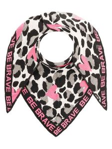 Zwillingsherz Chusta trójkątna "Be Brave" w kolorze różowo-szaro-kremowym - 200 x 130 cm rozmiar: onesize. Brązowe apaszki i chusty Zwillingsherz, bez wzorów, z bawełny. Za 126,99 zł.