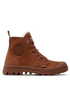 Palladium Trapery Pampa Hi Zip Wl 95982-200-M Brązowy. Brązowe buty zimowe Palladium, z nubiku, bez obcasa, bez zapięcia. Za 363,35 zł.