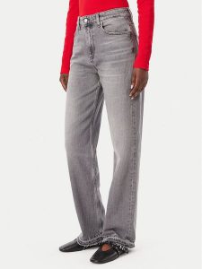 Tommy Jeans Jeansy Layla DW0DW23191 Szary Straight Fit. Szare jeansy Tommy Jeans, bez wzorów, z bawełny. Za 449,99 zł.