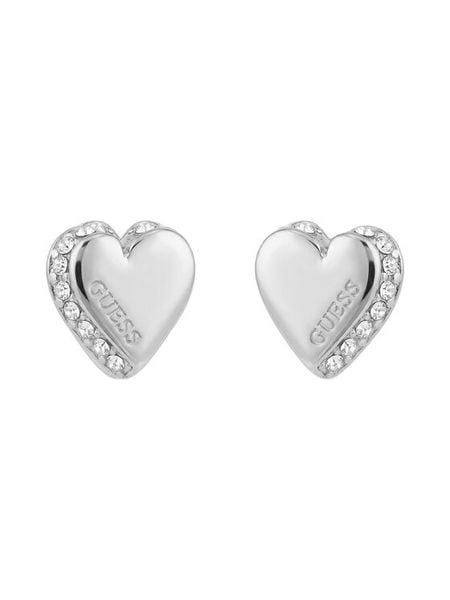 Guess Kolczyki JUBE06 092JW Srebrny. Szare kolczyki Guess, srebrne. Za 198,99 zł.