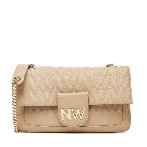 Torebka Nine West. Brązowe torebki wieczorowe Nine West, bez wzorów, bez dodatków. Za 349,99 zł.