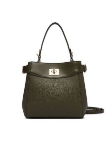Calvin Klein Torebka Mix Media Crossbody LV04F3885G Zielony ciemny. Zielone torebki klasyczne Calvin Klein, bez wzorów, ze skóry, bez dodatków. Za 489,99 zł.
