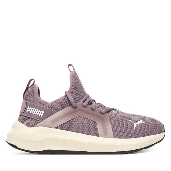 Buty do biegania Puma. Fioletowe buty sportowe Puma, bez wzorów, bez zapięcia, do biegania. Za 269,99 zł.