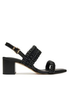 MICHAEL Michael Kors Sandały Audrin 40T5AUMS1L Czarny. Czarne sandały MICHAEL Michael Kors, bez wzorów, ze skóry, bez obcasa, na słupku, bez zapięcia. Za 549,99 zł.
