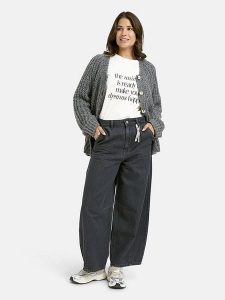 Smith & Soul Dżinsy - Comfort fit - w kolorze antracytowym rozmiar: W32. Czarne jeansy Smith & Soul, bez wzorów, z bawełny, z podwyższonym stanem. Za 195,99 zł.