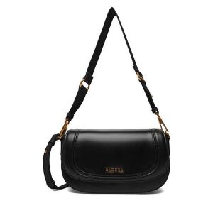 Torebka Badura. Czarne torebki klasyczne Badura, bez wzorów, bez dodatków. Za 199,99 zł.