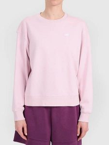 4F Bluza w kolorze jasnoróżowym rozmiar: S. Różowe bluzy 4f, s, bez wzorów, bez kaptura. Za 79,40 zł.