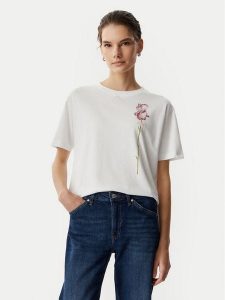 JOOP! T-Shirt 263Je32Tate 30103768 Biały Regular Fit. Białe t-shirty JOOP!, bez wzorów, z bawełny, bez kołnierzyka, bez ramiączek. Za 270,99 zł.