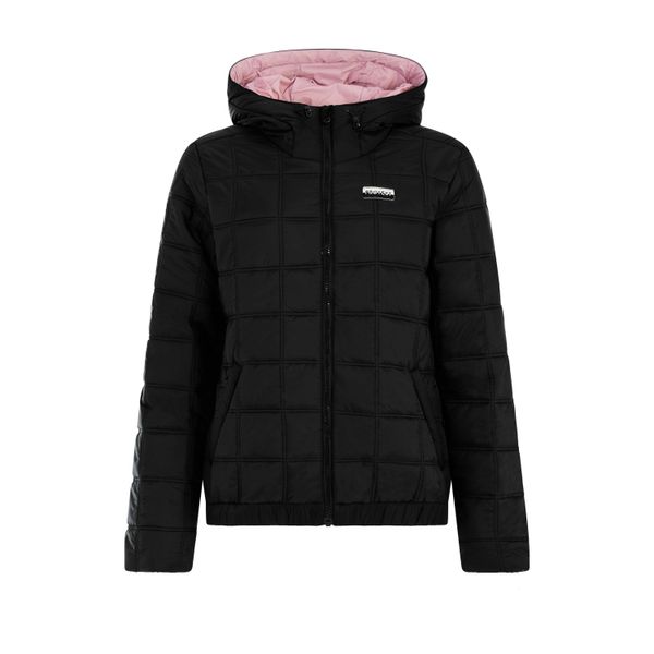 Damska kurtka puchowa Protest Leya. Czarne kurtki Protest, bez wzorów, z puchu, bez kaptura. Za 548,50 zł.