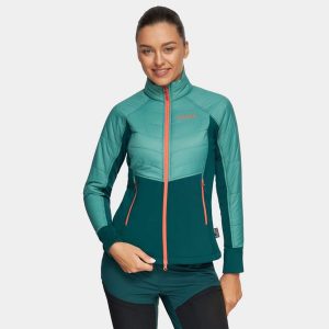 Kurtka damska hybrydowa Alpinus Tofana oliwkowa Pro. Zielone kurtki ALPINUS, xl, bez wzorów, bez kaptura. Za 399,00 zł.