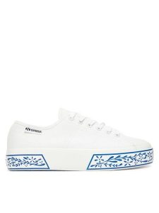 Superga Tenisówki S3146EW 3740 Biały. Białe trampki Superga, bez wzorów, z materiału, bez zapięcia. Za 229,99 zł.